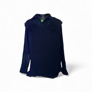 Scotch & Soda and a mulberry silk 100% Ralph Lauren Black Top with necklace